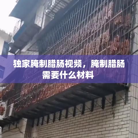 独家腌制腊肠视频，腌制腊肠需要什么材料 