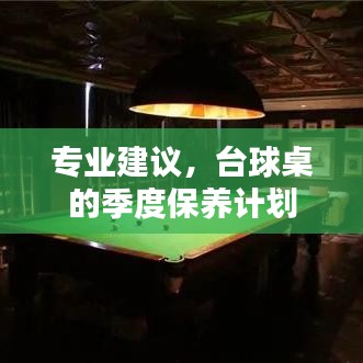 台球桌季度保养计划，专业建议与操作指南