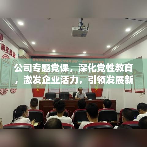 公司专题党课，深化党性教育，激发企业活力，引领发展新篇章