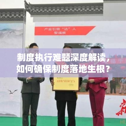 制度执行难题深度解读，如何确保制度落地生根？