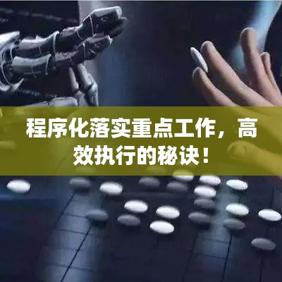 程序化落实重点工作，高效执行的秘诀！