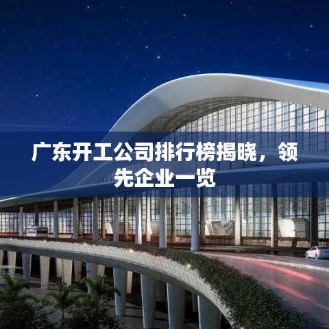 广东开工公司排行榜揭晓，领先企业一览