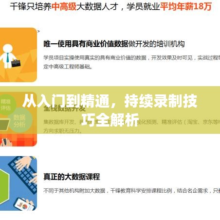 从入门到精通，持续录制技巧全解析
