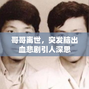 哥哥离世，突发脑出血悲剧引人深思