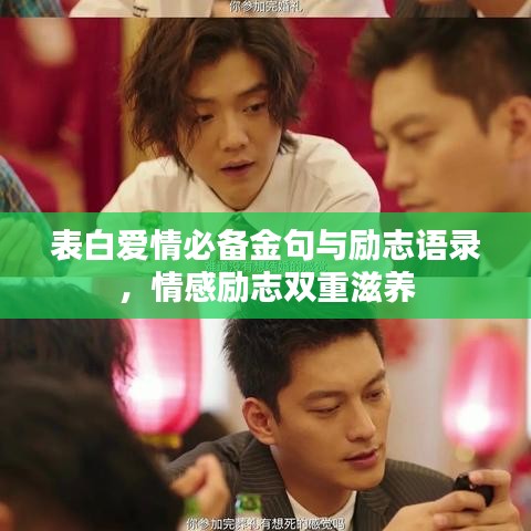 表白爱情必备金句与励志语录，情感励志双重滋养