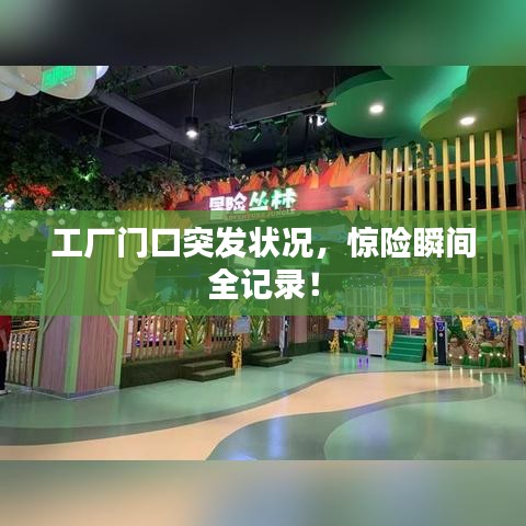 工厂门口突发状况，惊险瞬间全记录！