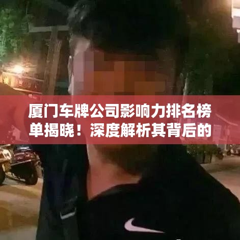 厦门车牌公司影响力排名榜单揭晓！深度解析其背后的实力与影响力
