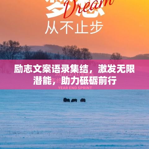 励志文案语录集结，激发无限潜能，助力砥砺前行