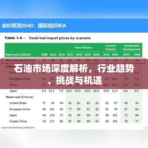 石油市场深度解析，行业趋势、挑战与机遇